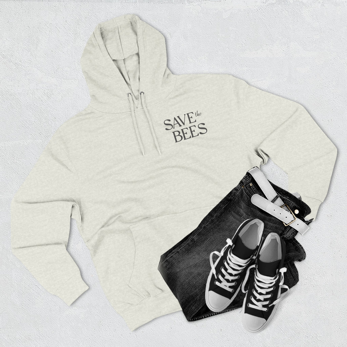 'Save the Bees' - Women's Three-Panel Fleece Hoodie