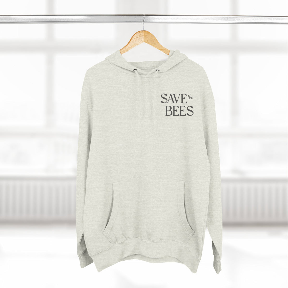 'Save the Bees' - Women's Three-Panel Fleece Hoodie