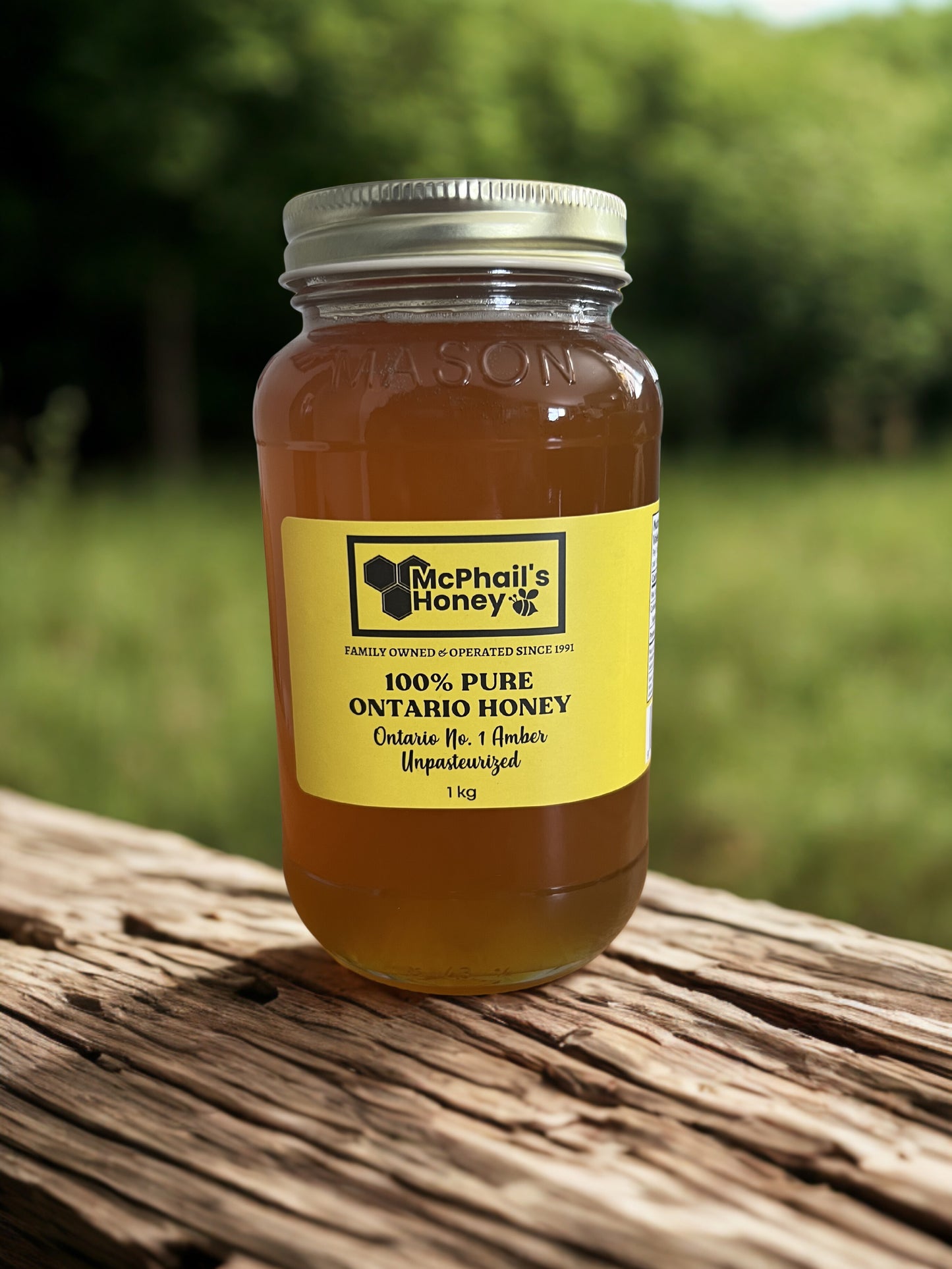 1 Kg Liquid Honey - Glass Jar